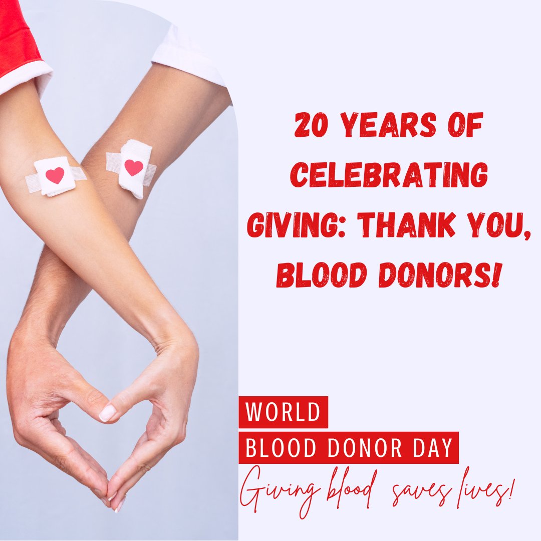 PCGAdvisory's tweet image. 20 years of celebrating giving: Thank you, blood donors! #WorldBloodDonorDay #PrismMarketView #PrismMediaWIre #PrismDigitalMedia #GiveBloodSaveLife