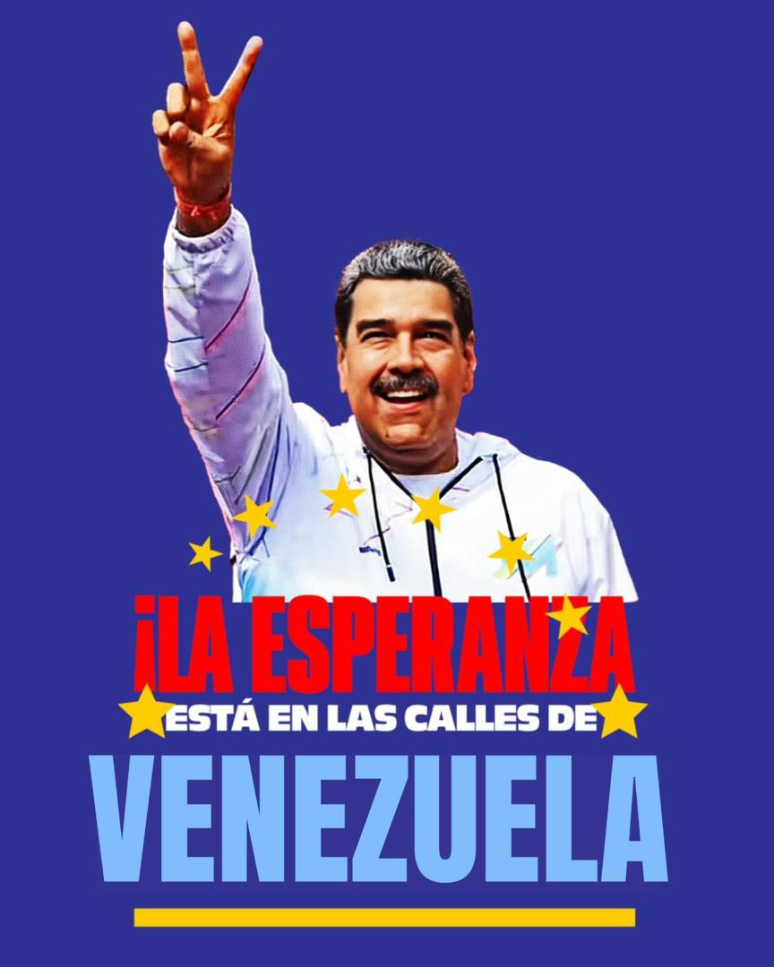 #LaEsperanzaEstáEnLasCalles Vamos con *Nicolás Maduro* 🇻🇪