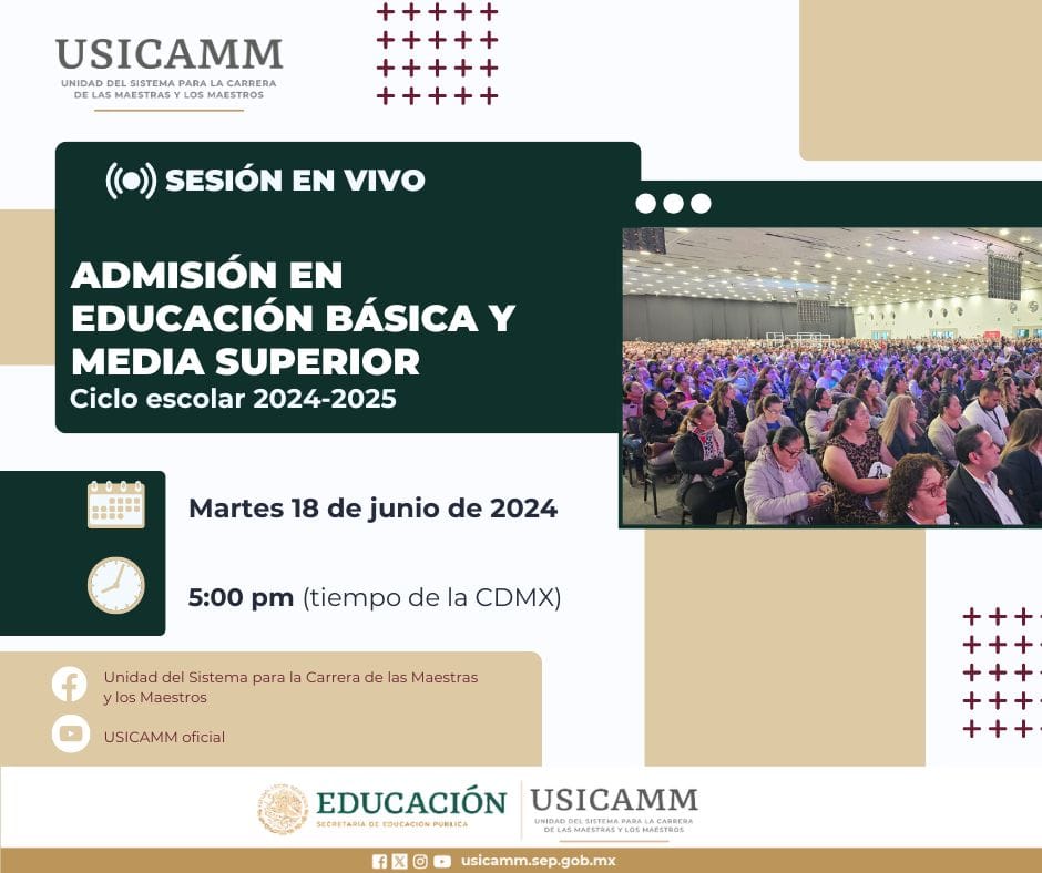 UESICAMMTLAX's tweet photo. 📷¿Qué sigue después de los resultados de admisión? No te pierdas nuestra próxima sesión en vivo

📷: Martes 18 de junio de 2024.
📷: 17 horas del centro de México.
A través de nuestro Facebook oficial y canal de YouTube. https://t.co/EC3p2ec7o8