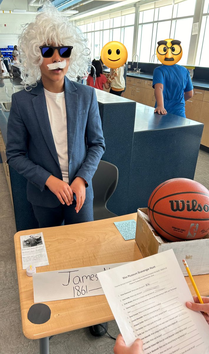 Today I visited a wax museum full of Canadian historical figures. Every time someone pushed a “button”, the character came to life and shared some information about themselves and their contribution to Canada. So engaging and informative. Thank you grade 5 students at NPS!