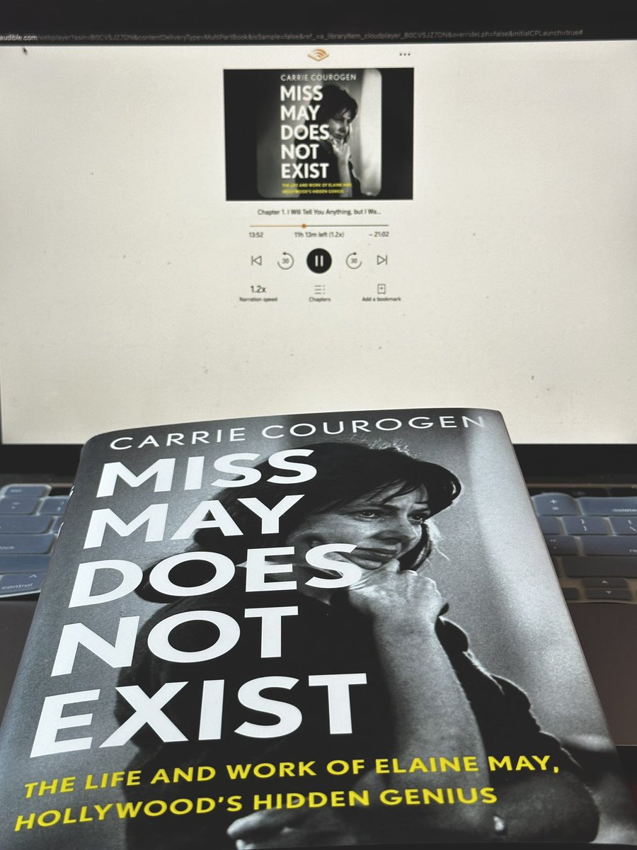 Thank you, <a href="/carriecourogen/">Carrie Courogen</a> for this fab (and I dare I say, DEFINITIVE) bio on the icon #ElaineMay! Reading for the 2nd time as I listen along with audiobook because I fell in love w/ <a href="/theerinbennett/">Erin Bennett</a> after reading “Hepburn’s Necklace” last Summer &amp; she’s perfect! XOXO Joanie 💋🌹