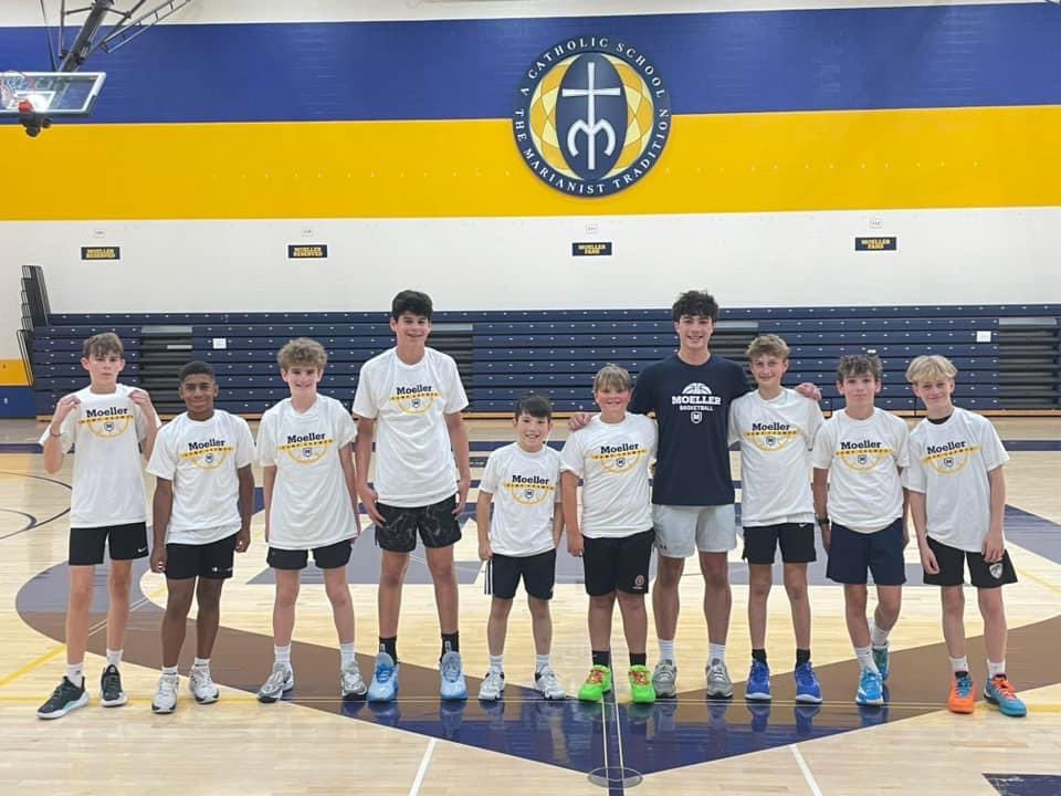 MoellerBBall's tweet image. It’s Championship Thursday at the 2024 Moeller Basketball 6-8th grade Camp!!!

Congrats to our NCAA Camp Champions the UC Bearcats coached by Riley McQueen ‘27.

Congrats to our NBA Camp Champions the Celtics coached by Danny Kelly ‘26.

#GoBigMoe #SummerBall #KeepGoing