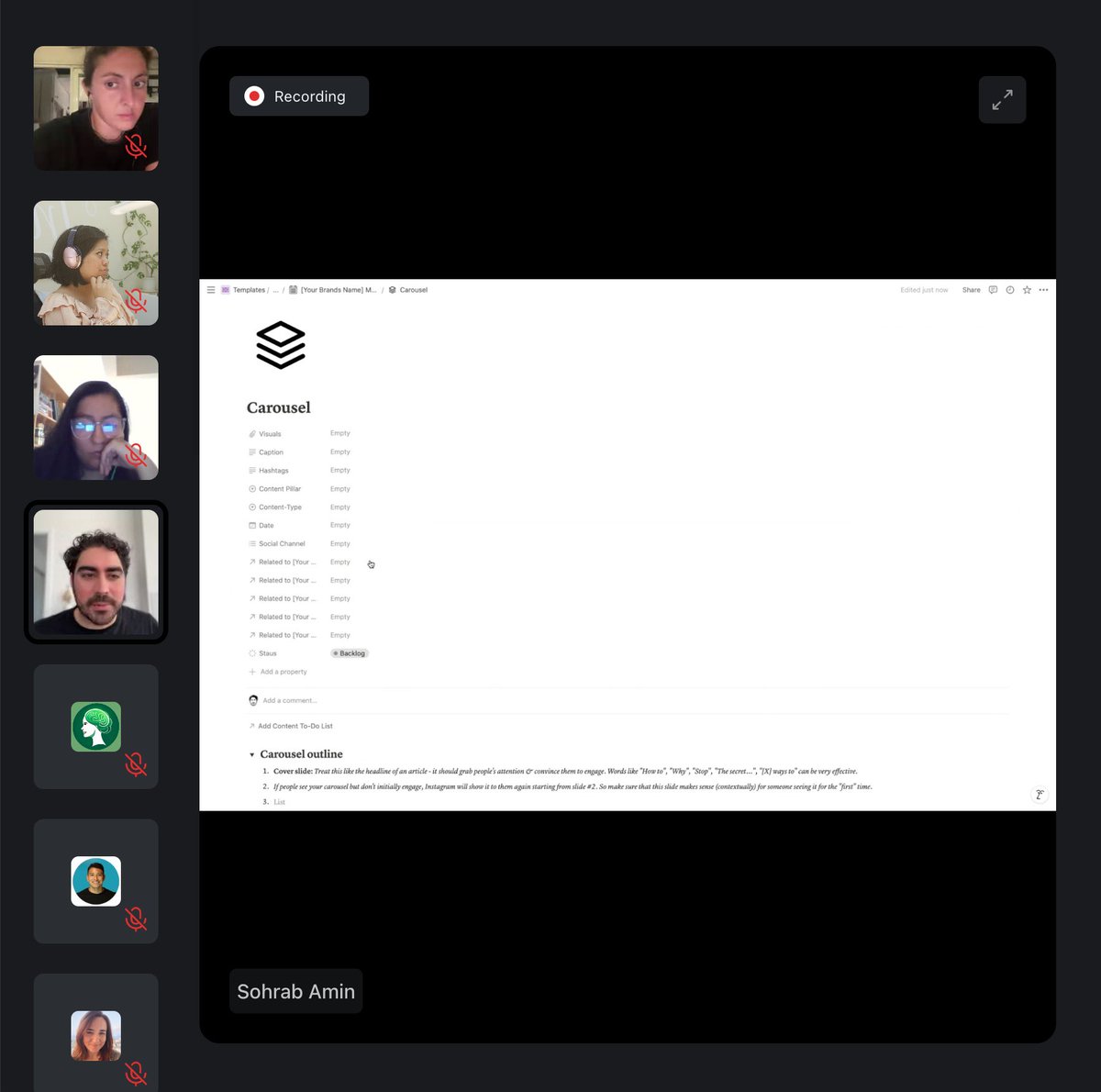 Extremely grateful that HIERARCHY is still super important in contributing  to the usability and aesthetics of Notion Template Design. 

Thanks Maria, Sohrab, and Rachel for sharing your thoughts in this design critique for Templte creators!