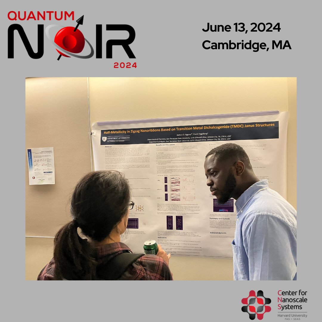 Quantum_Noir's tweet image. Visiting scholars introduced their research during the #QuantumNoir Poster Session hosted by Harvard&apos;s Center for Nanoscale Systems!
#QuantumCommunity