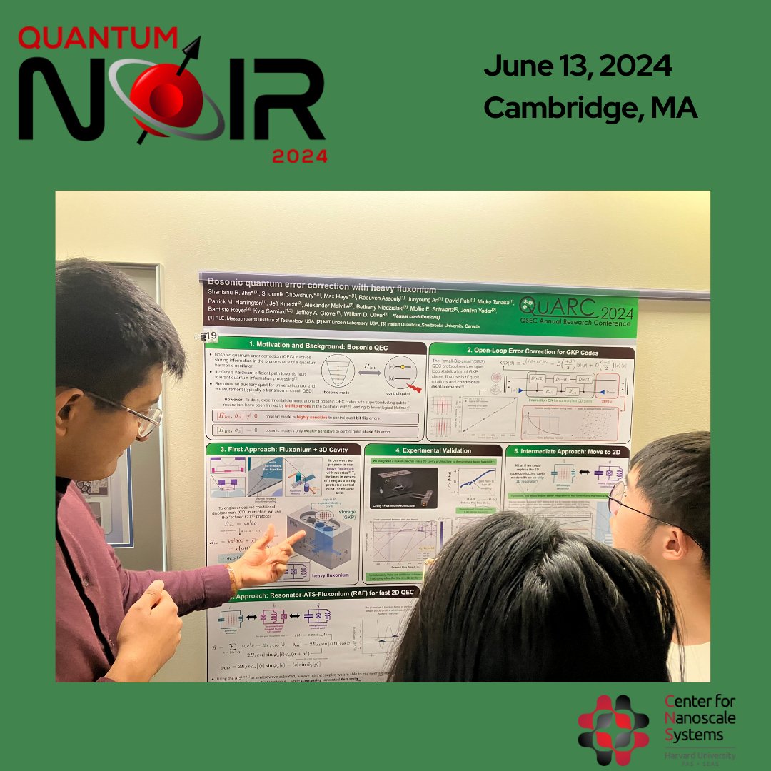 Quantum_Noir's tweet image. Visiting scholars introduced their research during the #QuantumNoir Poster Session hosted by Harvard&apos;s Center for Nanoscale Systems!
#QuantumCommunity