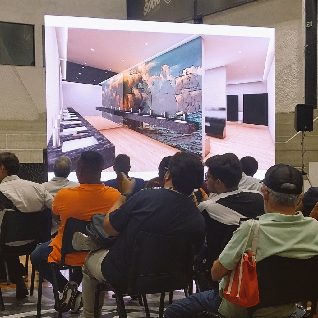 freud_ironico's tweet image. Assim estão projetados os banheiros para TODOS os setores do novo complexo de @saojanuario, sem distinção de setores. 

Inclusão pensada nos mínimos detalhes pelo @crvasco_br. 

70% do público será ocupado por arquibancadas, bem próximas do campo.

Caldeirão do #Basco vai ferver!