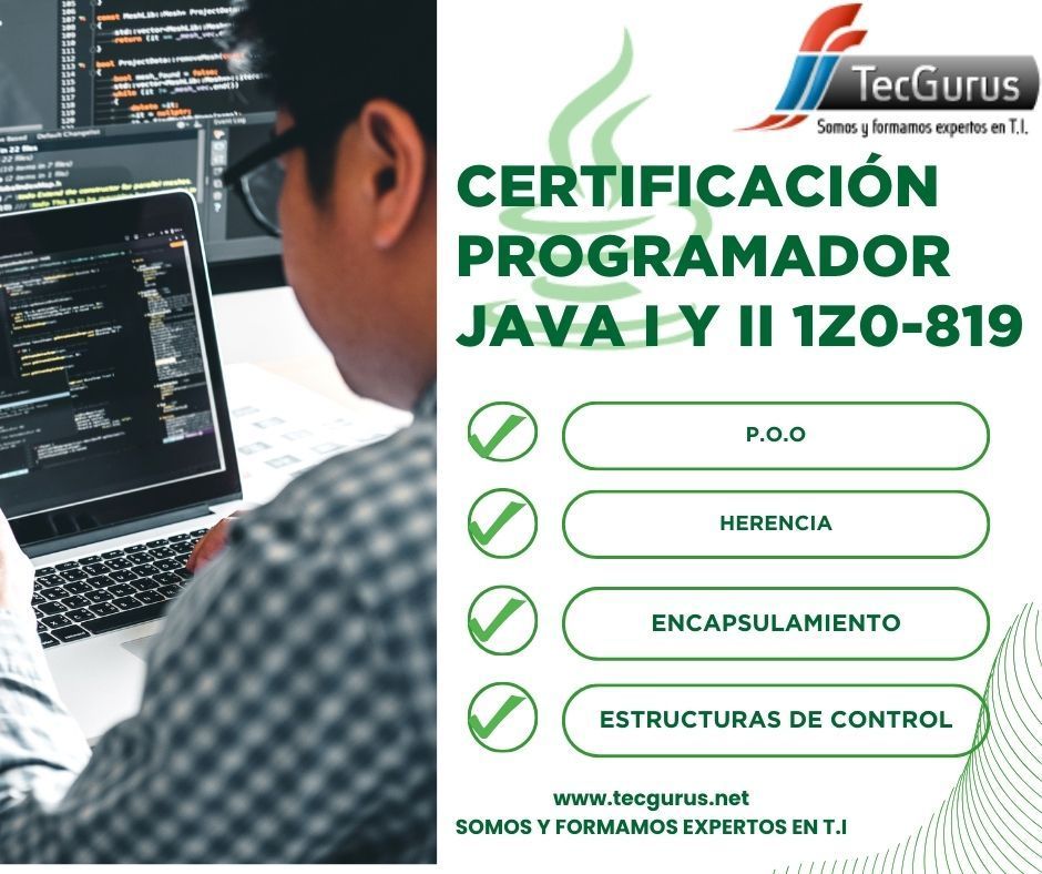 tecgurusnet's tweet image. 🎓 Certificación🎓 Programador
Java I y II 1Z0-819🔎
🌍La preparación para la certificación OCAJP🔎
💻inicio: 20 de julio💻
buff.ly/3Xail1H
👉tecgurus.net👈
#SoyGuru #Certificaciónjava