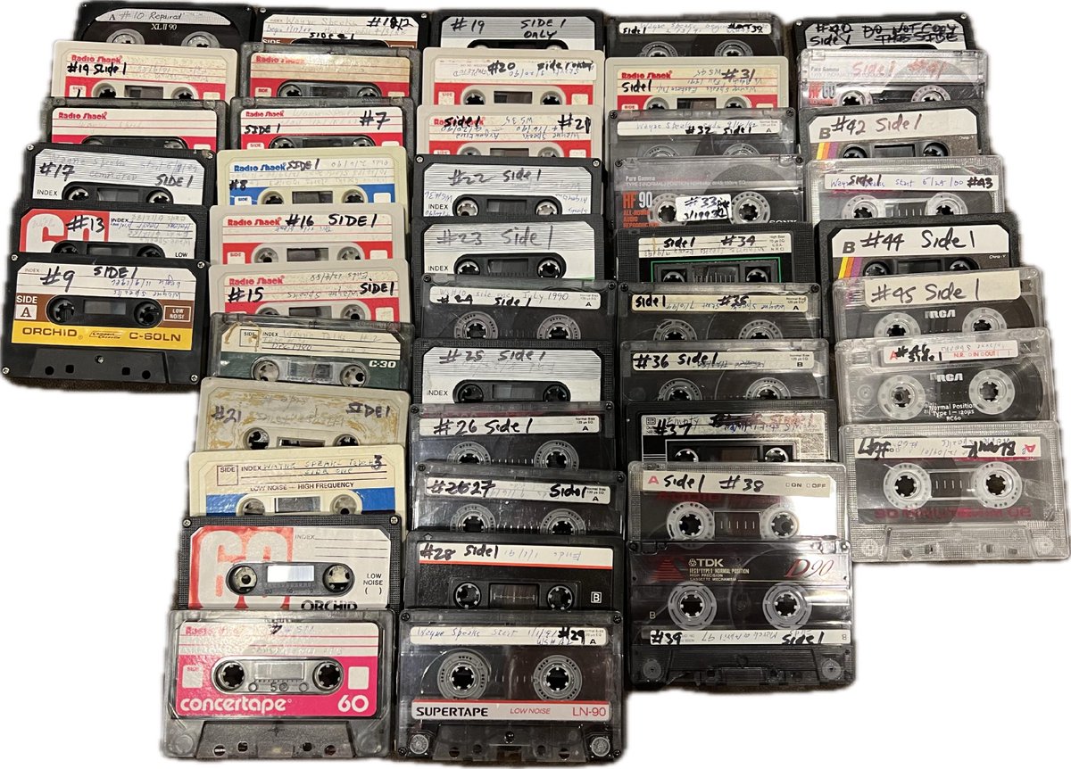 BarryShawgo's tweet photo. What's in the studio today? A family oral history, insights and wisdom recorded over many years by a grandfather for his descendants. We are capturing and enhancing these cassettes from 40+ years ago to preserve them for future generations. How can we help you? Call 614-702-7653 https://t.co/TCzUqPAz2D