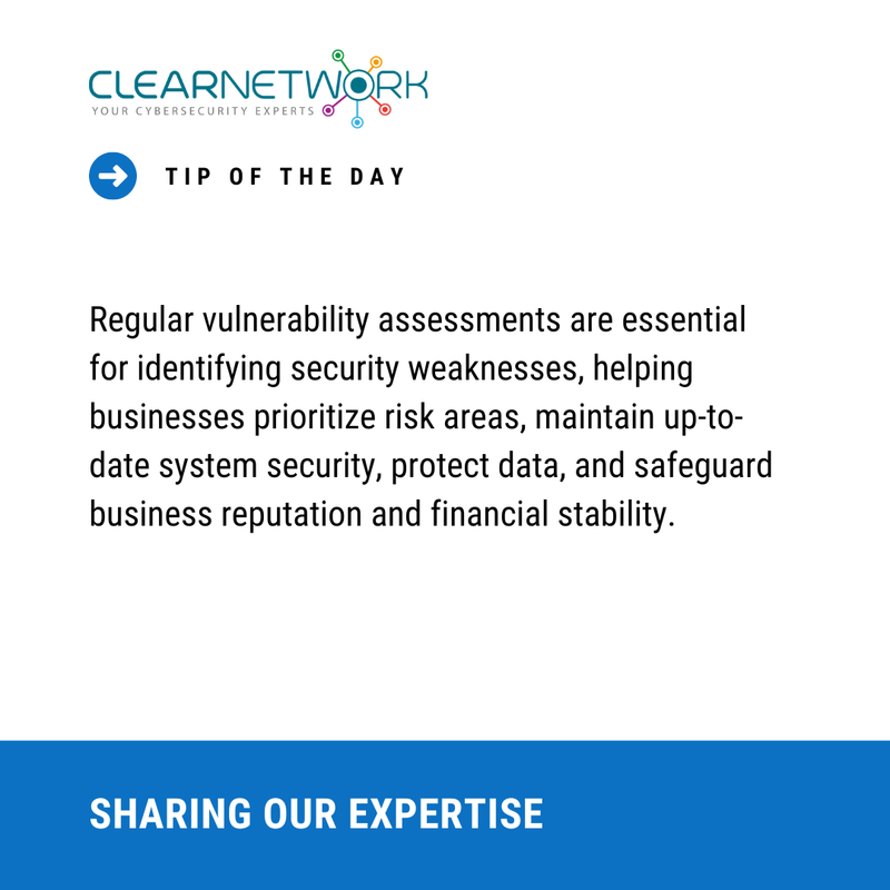 Clearnetworkcom's tweet photo. Think of vulnerability assessments as regular health check-ups for your business's security system.🔒

They are crucial in identifying and addressing weaknesses, helping to protect not just your data but your business reputation and financial stability.💼🛡️

#CyberSecurity https://t.co/Zhj9GlXIiU