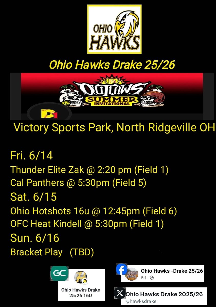 Ohio Hawks Drake 2025/26 tweet media