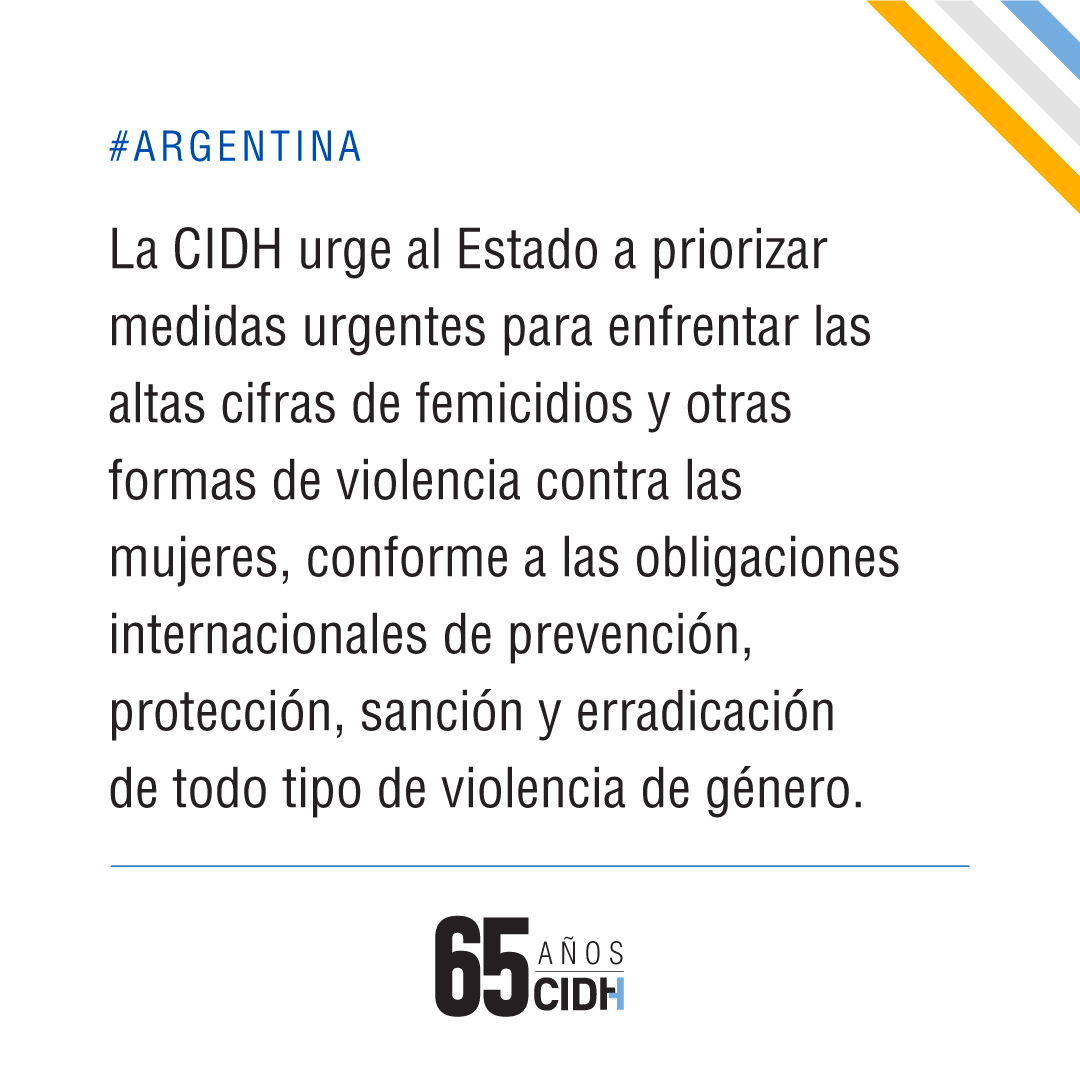 #Argentina: #CIDH manifiesta preocupación por la eliminación del Ministerio de Mujeres, Géneros y Diversidades, que se concretó con el cierre de la Subsecretaría de Protección contra la Violencia de Género el 6 de junio de 2024. Preocupa el impacto de esta medida en la