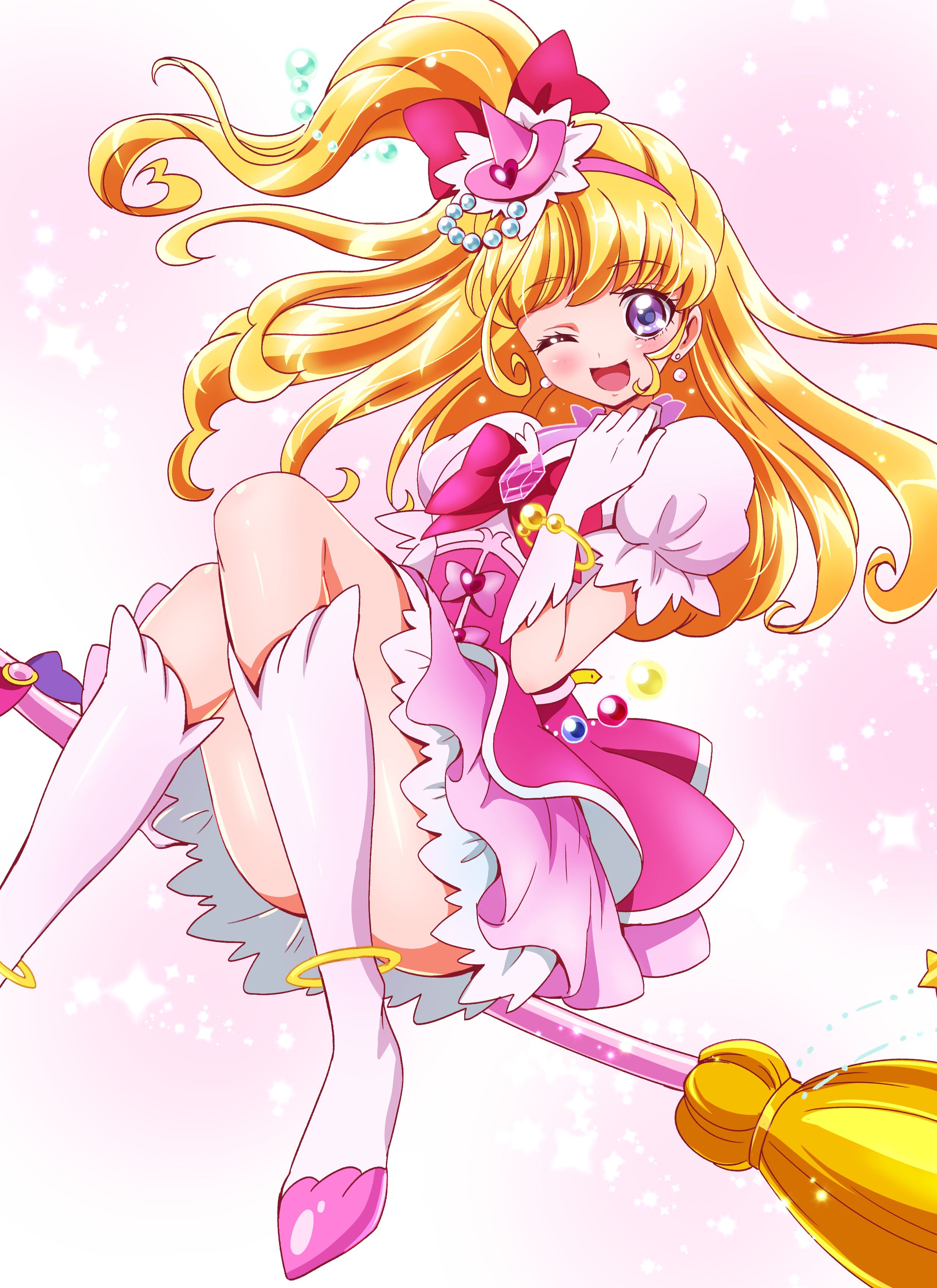 魔法つかいプリキュア 等身大タペストリー キュアミラクル　朝日奈みらい　未開封 魔法使いプリキュア！ 等身大タペストリー キュアミラクル