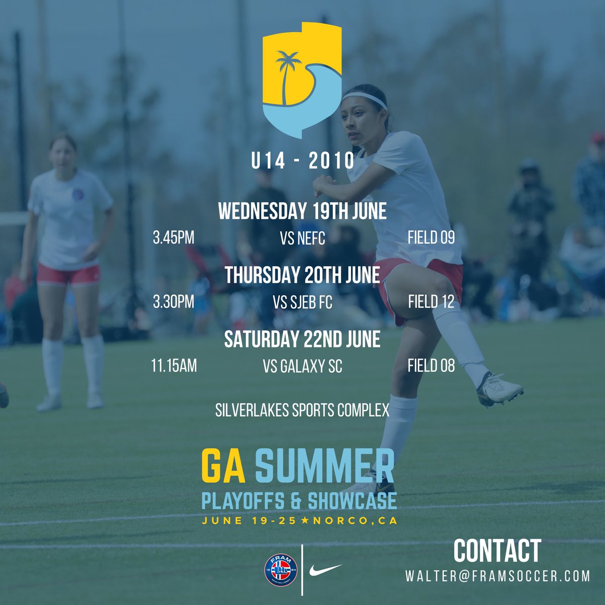 framsoccerclub's tweet photo. 🚨GA SHOWCASE AND PLAYOFF SCHEDULES🚨 https://t.co/SDzufAFBut