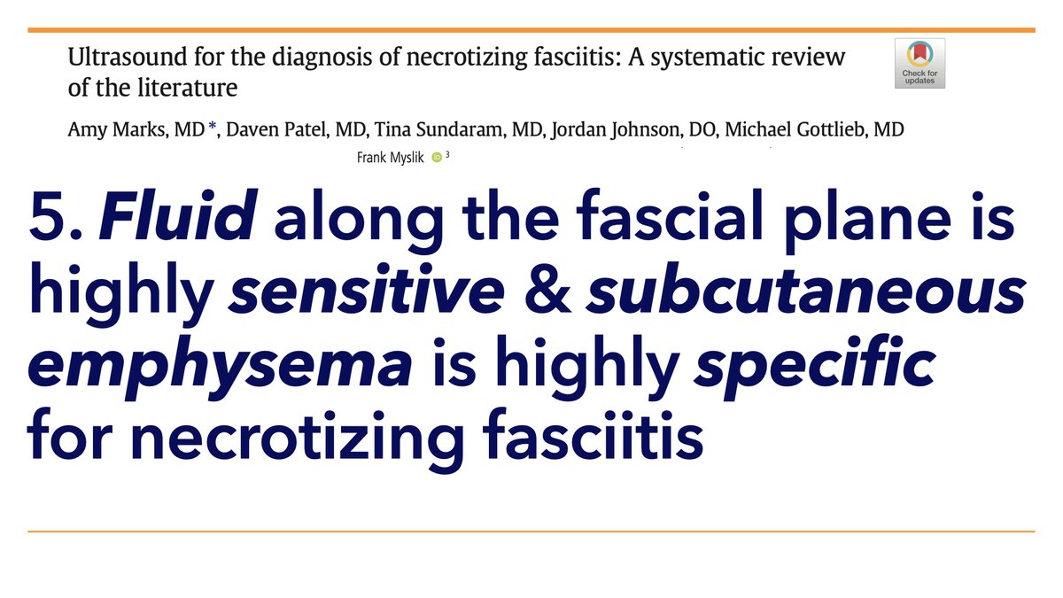 Dan Kim (@dan___kim) on Twitter photo Marks A et al. #Ultrasound for the diagnosis of necrotizing fasciitis. Am J Emerg Med 2023;65:31-35. <a href="/doctsundaram/">Tina Sundaram</a> <a href="/MGottliebMD/">Michael Gottlieb</a>
🔗doi.org/10.1016/j.ajem… Marks A et al. #Ultrasound for the diagnosis of necrotizing fasciitis. Am J Emerg Med 2023;65:31-35. <a href="/doctsundaram/">Tina Sundaram</a> <a href="/MGottliebMD/">Michael Gottlieb</a>
🔗doi.org/10.1016/j.ajem…