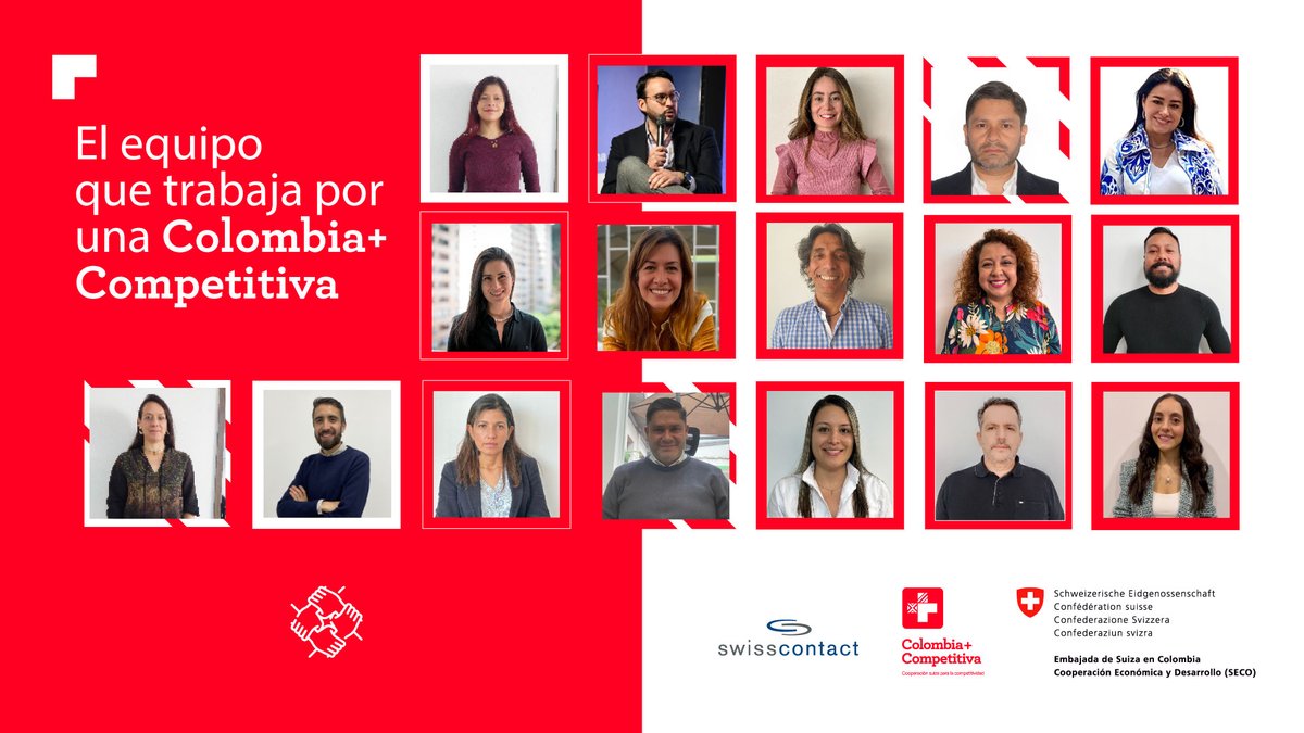 colombiamascom1's tweet photo. Fomentar el crecimiento verde y la competitividad en Colombia es una misión que solo se logra con un equipo comprometido y apasionado. En @colombiamascom1 trabajamos por un país innovador, equitativo, inclusivo y sostenible, gracias a @SuizaColombia y @Swisscontact. 🚀#DreamTeam https://t.co/o8uuqsQLcz