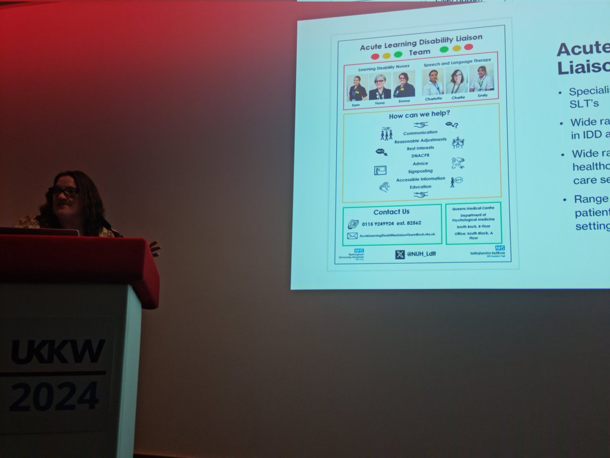 em_coyne's tweet photo. I am really pleased that our symposium on the mental capacity act highlighted the important work of the acute liaison service and in particular the speech and language therapists to support renal patients with learning disabilities and autism #UKKW2024 @NUH_Ldlt @TeamRenal https://t.co/NVBKKIfKCZ