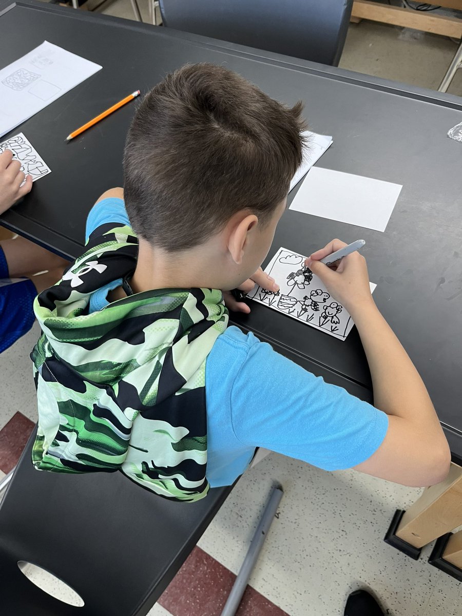 #FullSTEAMAhead at STEM camp so far this week 🚂 Students are designing and creating something to add to the school store!