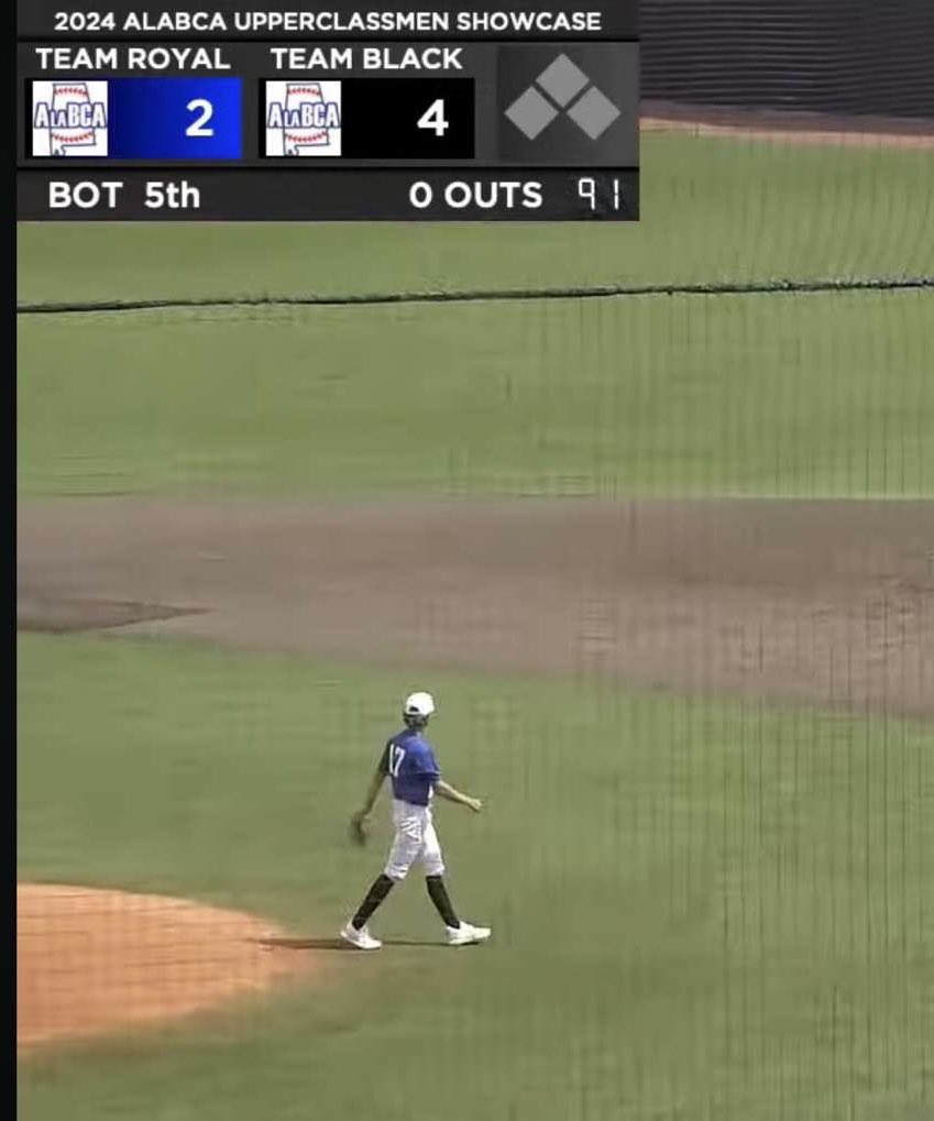 Csammy09's tweet photo. Hit a new PR at 91 at a Troy camp 
@LakePointSports @PBR_Uncommitted 
@PrepBaseballAL https://t.co/k4QyLZZfM2