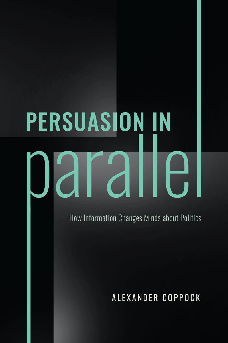 Eric Groenendyk (@ericgroenendyk) on Twitter photo Congratulations to Alex Coppock whose book, “Persuasion in Parallel,” has won the Robert E. Lane Best Book Award from the APSA Political Psychology Section! Thanks to @wustlPOLISci and <a href="/joshua_gubler/">Joshua Gubler</a> for serving on the committee. Congratulations to Alex Coppock whose book, “Persuasion in Parallel,” has won the Robert E. Lane Best Book Award from the APSA Political Psychology Section! Thanks to @wustlPOLISci and <a href="/joshua_gubler/">Joshua Gubler</a> for serving on the committee.