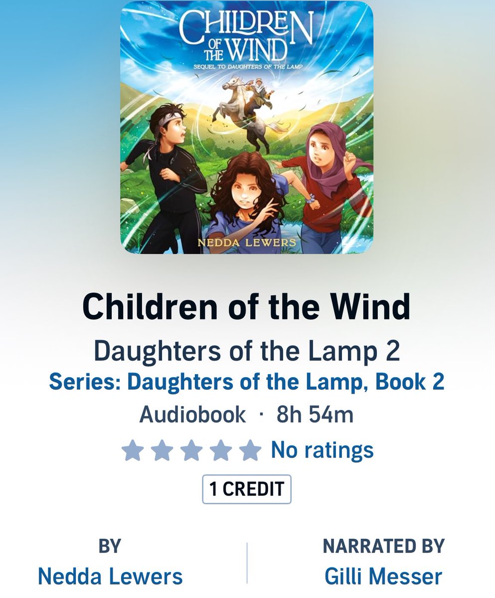 Gilli Messer (@netflixandgil) on Twitter photo Sahara and her cousins, friends, and mystical ancestors are BACK in Children of the Wind, the second audiobook in the Daughters of the Lamp series by <a href="/NeddaLewers/">Nedda Lewers is mostly on IG</a>! Shokran <a href="/lindakornucopia/">Linda Korn</a> <a href="/jessicakayeEsq/">Jessica Kaye</a> <a href="/PRHAudio/">Penguin Random House Audio 🎧 📚</a>🐧 <a href="/LLAudiobooks/">Listening Library</a> <a href="/penguinkids/">Penguin Kids</a> Out today!! 🪔🧙🏾♀️🧜🏽♀️🧚🏽♀️✨ Sahara and her cousins, friends, and mystical ancestors are BACK in Children of the Wind, the second audiobook in the Daughters of the Lamp series by <a href="/NeddaLewers/">Nedda Lewers is mostly on IG</a>! Shokran <a href="/lindakornucopia/">Linda Korn</a> <a href="/jessicakayeEsq/">Jessica Kaye</a> <a href="/PRHAudio/">Penguin Random House Audio 🎧 📚</a>🐧 <a href="/LLAudiobooks/">Listening Library</a> <a href="/penguinkids/">Penguin Kids</a> Out today!! 🪔🧙🏾♀️🧜🏽♀️🧚🏽♀️✨