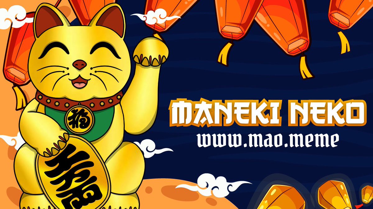 Maneki Neko ( $MAO ) is sometimes used to attract wealth and positive energy. It is typically placed in strategic locations. Like your Wallet 👀