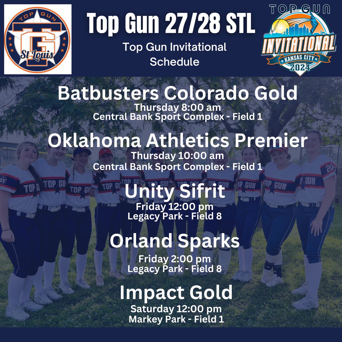 Super excited to go to KC this weekend for the Top Gun Invitational! Let's go ladies!!! 💙🧡✈️✈️