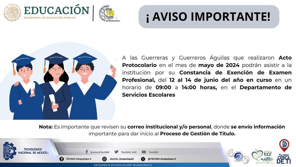 Guerreros y Guerreras Águila que realizaron acto protocolario en mayo.
Toma en cuenta el siguiente aviso.