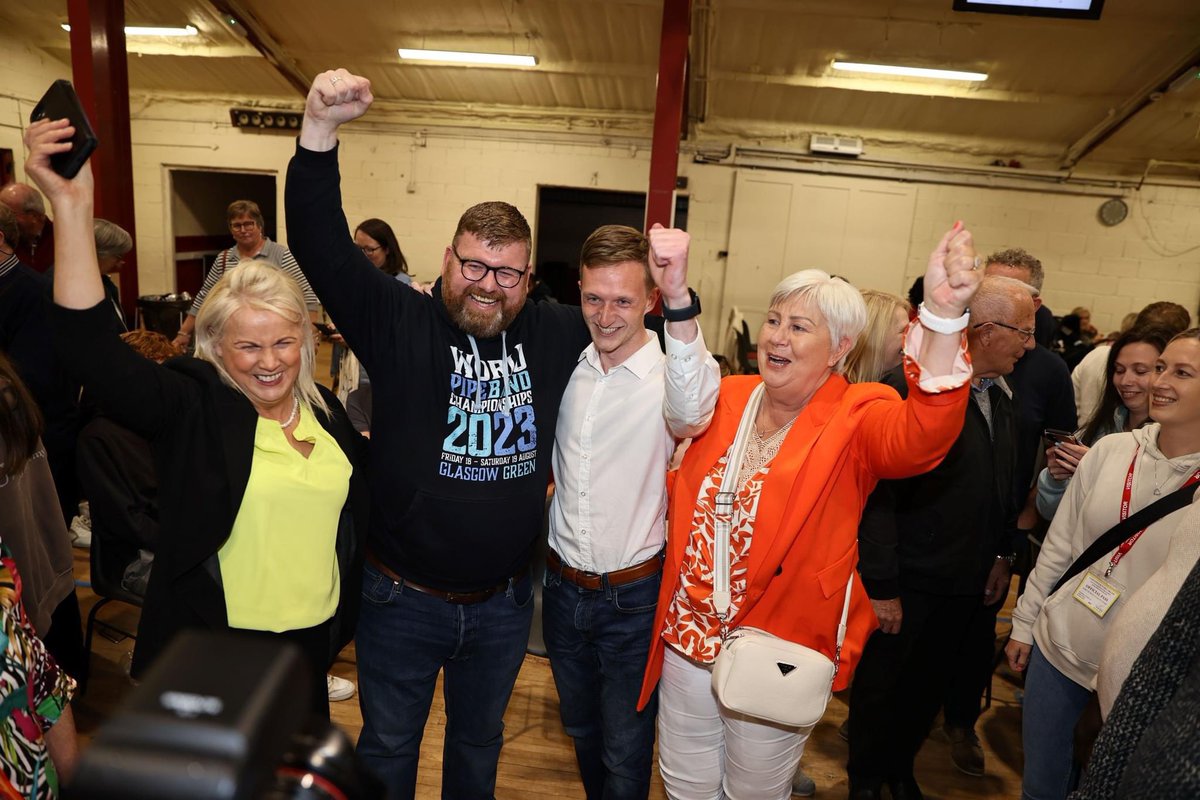 HughConaghan's tweet photo. After a tense count in Carlow Congrats to new @fiannafailparty Cllr Dan Pender. Fintan Phelan on topping the poll, Andrea Dalton, Ken Murnane &amp; John Pender all elected. Commiserations to Arthur McDonald &amp; John McDonald who should be proud of their service to the people of Carlow https://t.co/bVGJ9OQpsG