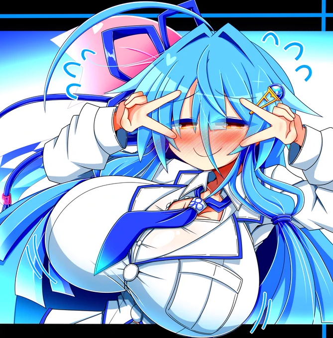 細目だけど元気いっぱいな葵ちゃん 