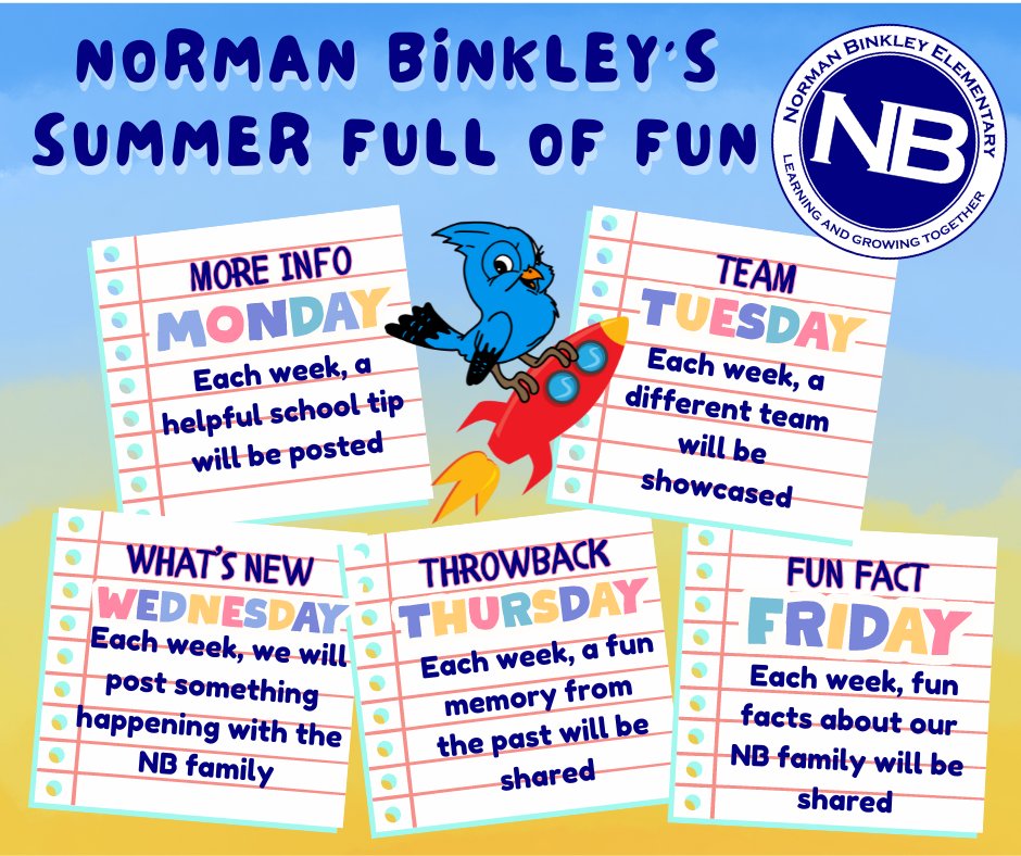 Stay tuned this summer as we have some SUMMER FULL OF FUN!