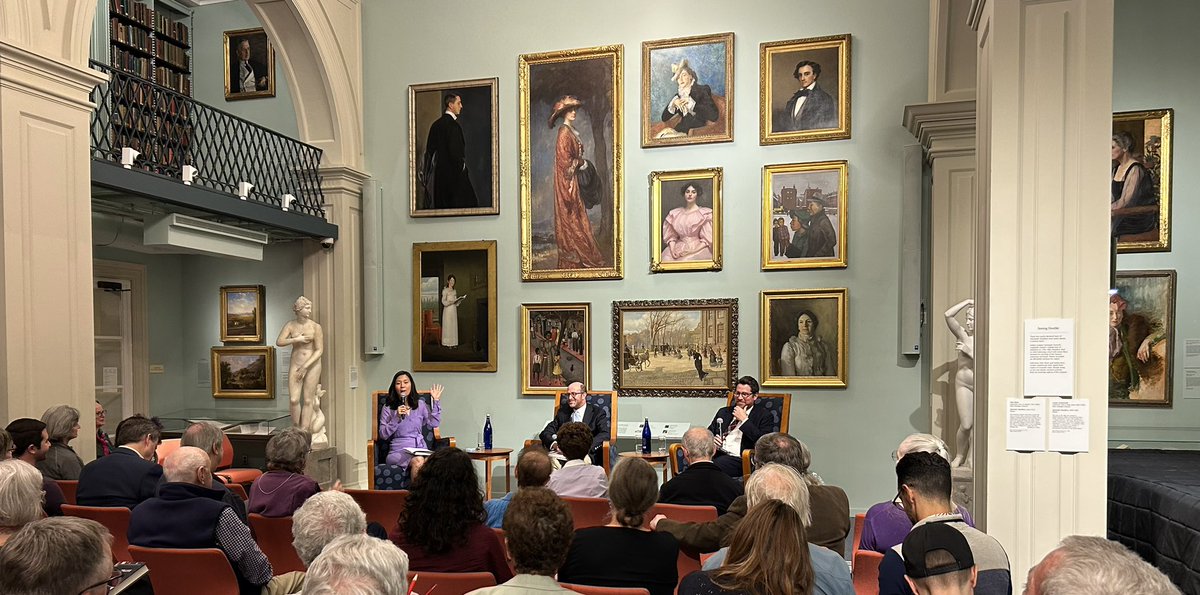 Wonderful event <a href="/bostonathenaeum/">Boston Athenaeum</a> where <a href="/daschloz/">Daniel Schlozman</a> and <a href="/sam_rosenfeld/">Sam Rosenfeld</a> discuss their excellent book, The Hollow
Parties, moderated by Boston mayor <a href="/wutrain/">wutrain</a>