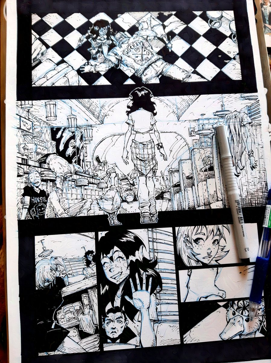 Made some nice progress with the comic last night
---
#comicbooks #comicbookart #ilovecomics #characterart #noai #createdontscrape #ComicArt #comic #comicスピラ #mangagirl #coolheroine #animegirl #sequentialart