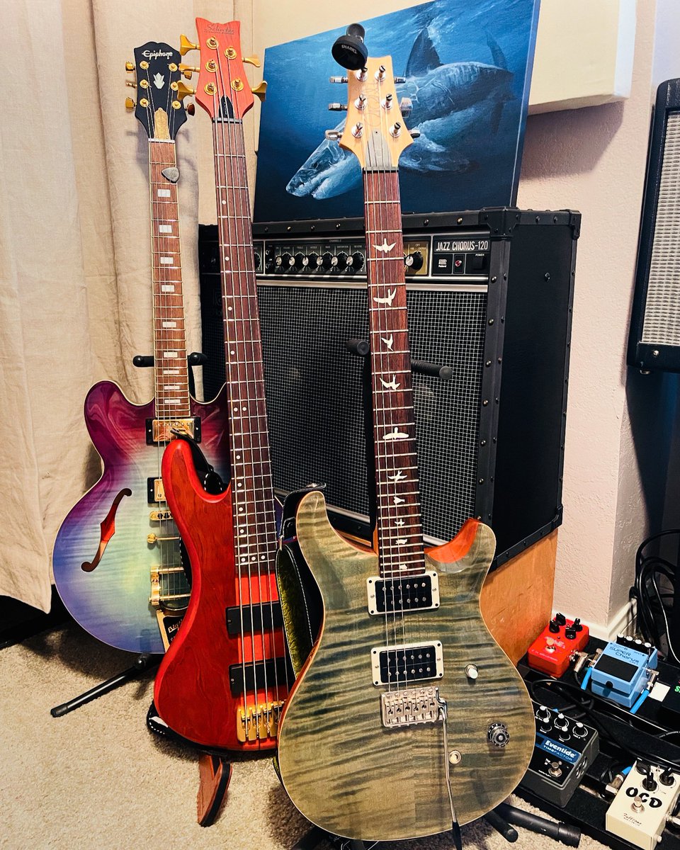 This is the PRS guitar that was used for our newest album Heaven's Echoes! #newmusic #buonasueño #indiemusic #indierock #chillvibes 
buonasueno.bandcamp.com/album/heavens-…