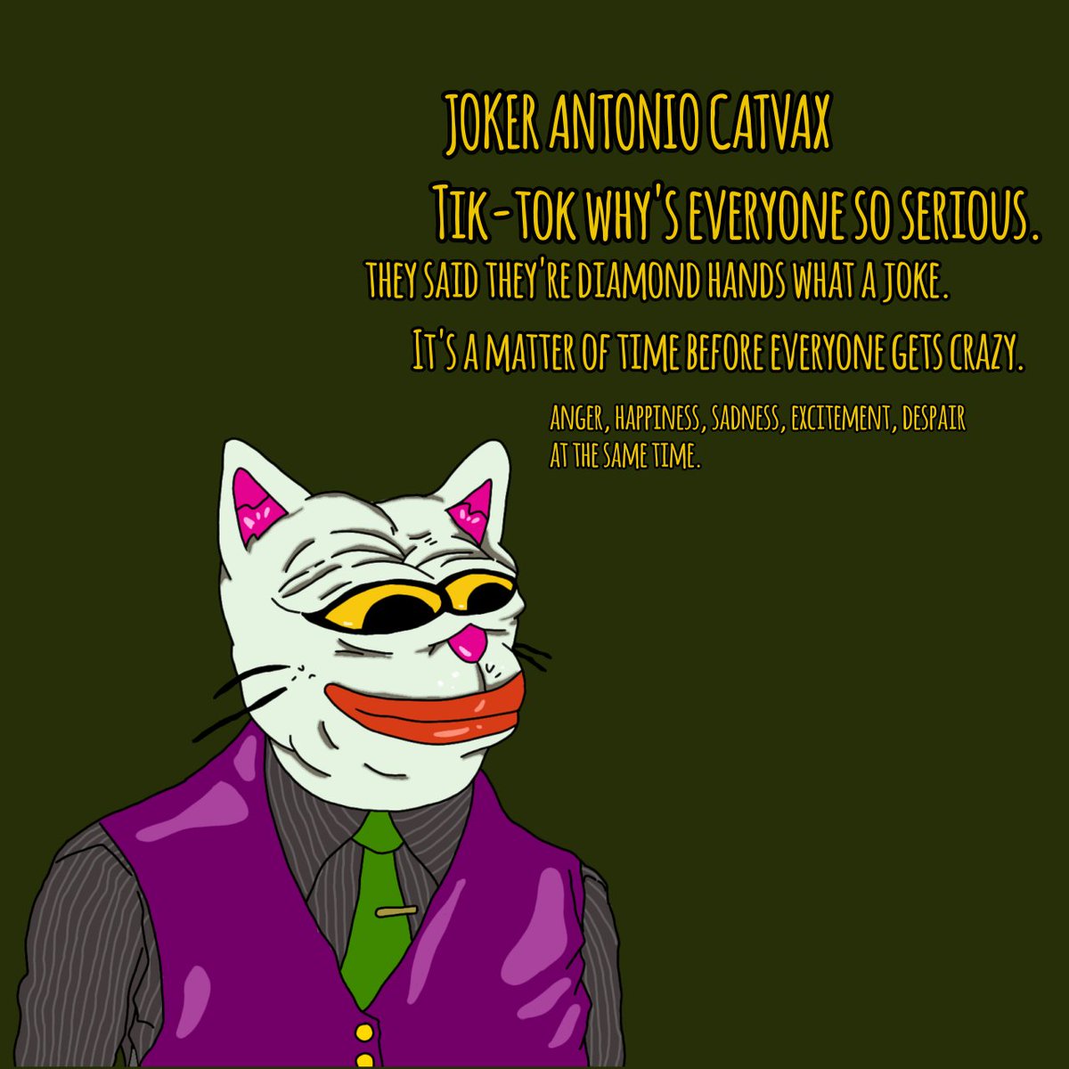 kazumorito's tweet photo. "Smile because it is confuses people"
$CATVAX
#roaringkitty #TATERADE #VaccineDeath #MEMECOİNS #babydoge #SOLTATE #solmeme #doge #shib #meme #catvax $DOGE $SHIB $MEME $PEPE #FOMC https://t.co/W8cCtxKTqH