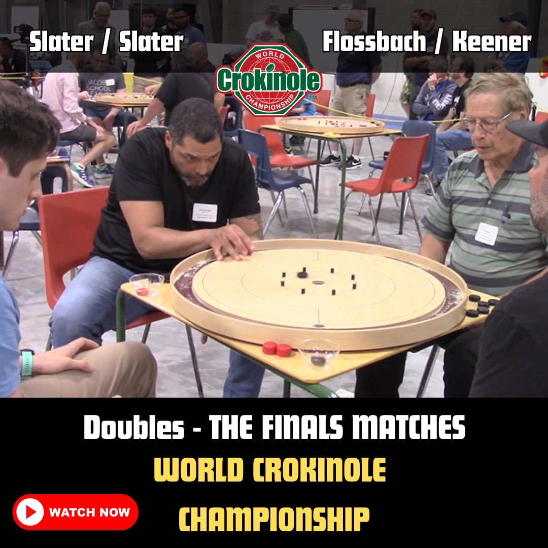 TraceyBoards's tweet photo. ENJOY the first of the Finals matches from the World Crokinole Championship Doubles! 

https://t.co/3ajxFAfgbD https://t.co/LXsUTKDWdw