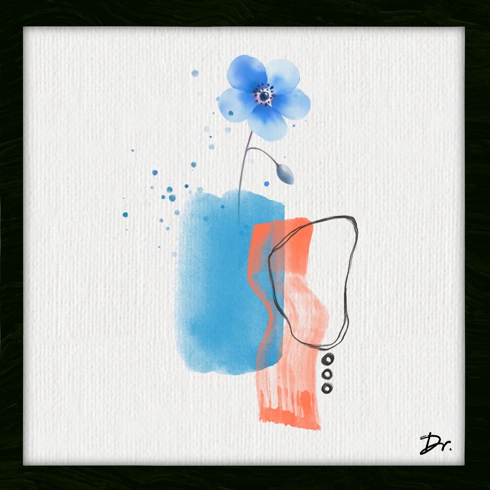 Good morning, art lovers! 🎨 

Excited to share my new abstract piece inspired by the beauty of flowers. 🌸🖌️ #AbstractArt