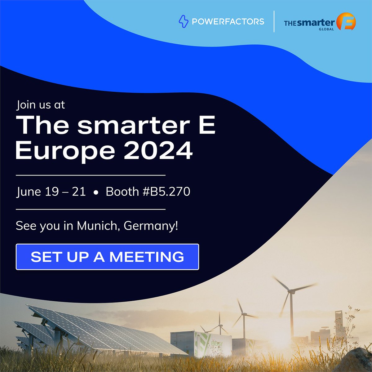 Power_Factors's tweet image. Connect with us at @ThesmarterE Europe 2024, June 19-21 in Munich! 

Visit Booth B5.270 for updates on our Unity™ platform, purpose-built to solve the hard problems across the renewable energy value chain. 

Book a meeting: hubs.la/Q02Bqc990

#EmPower #UnityPlatform