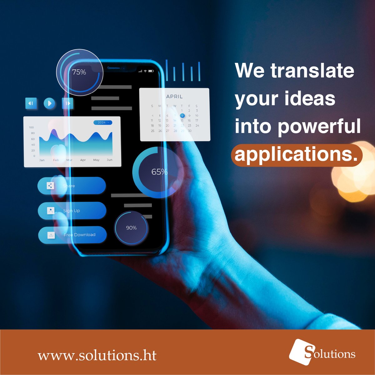 solutionsht's tweet photo. Streamline your business workflow &amp; boost your productivity with a custom software from @solutionsht. Let's Make IT Work For You.

#SoftwareSolutions #SolutionsHT #Productivity #CustomSoftware #MadeInHaiti #Applications #WebApp #MobileApp #mobileappdev https://t.co/EoAUqK2GZG