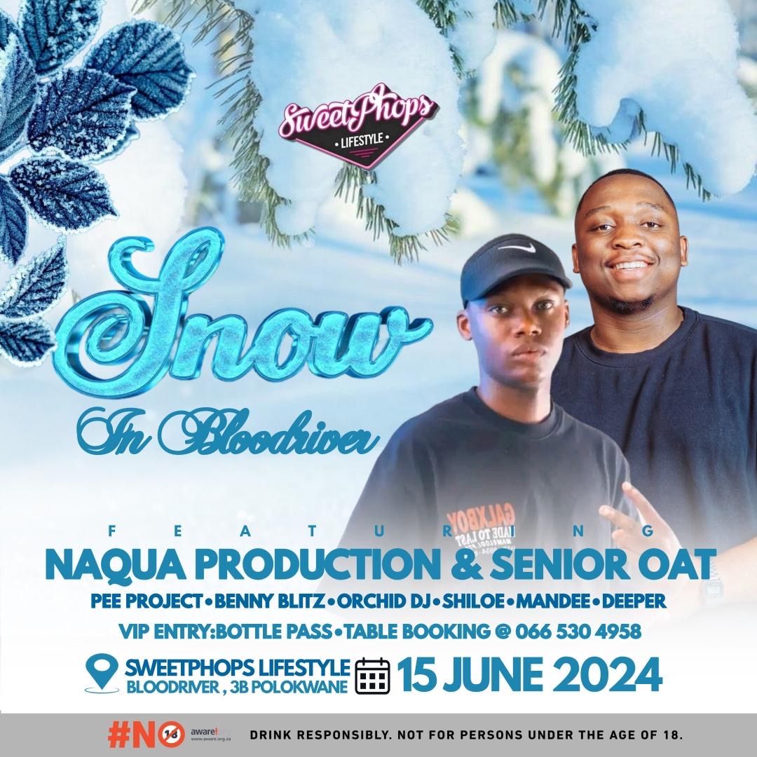 Friday-Kodibona Lifestyle ,Burgersfort.
Saturday-Sweetphops Lifestyle, Seshego