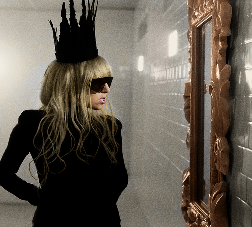 The little black dress Lady Gaga wears in the beginning of her "Bad  Romance" video is also Alexander McQueen.