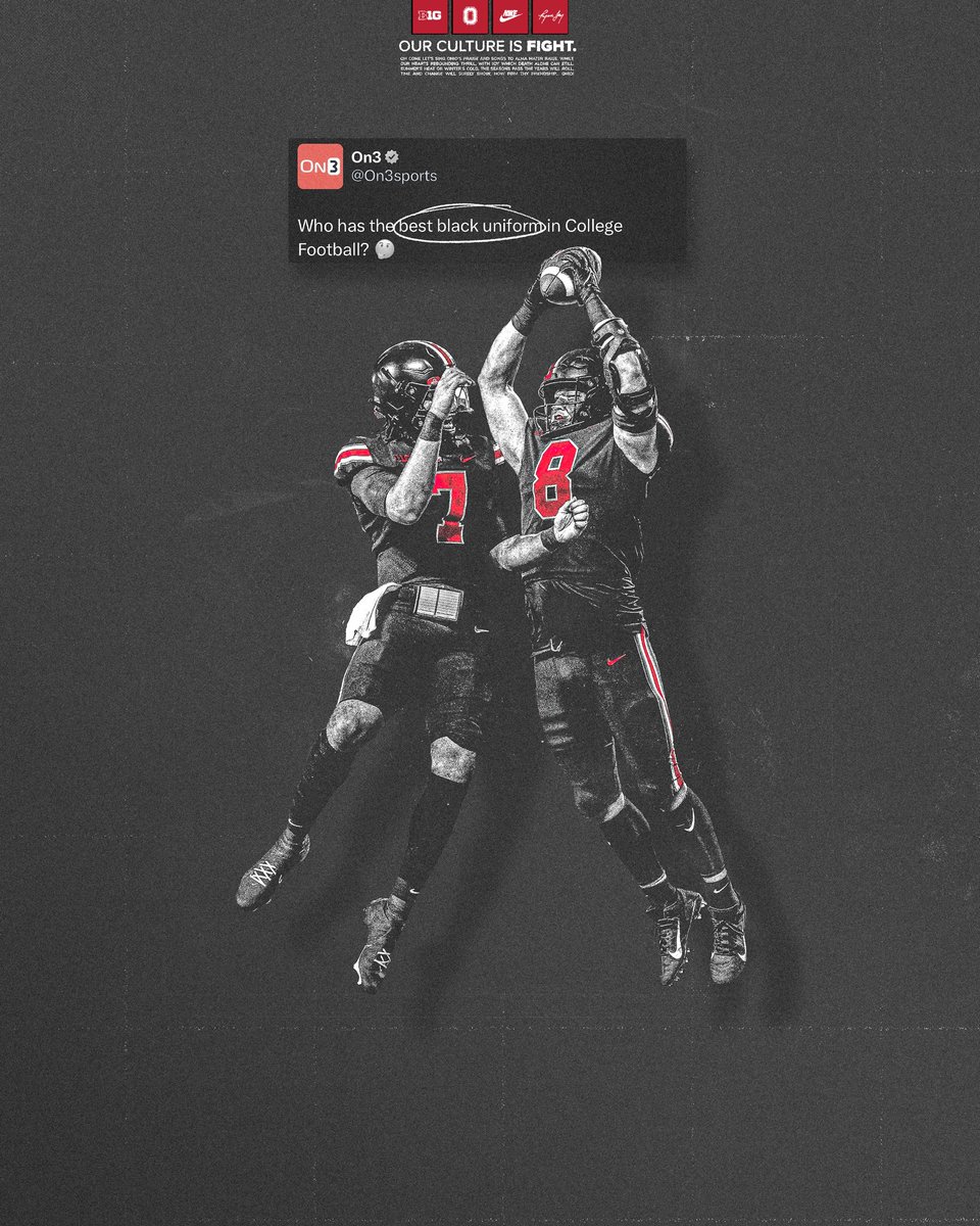 OhioStateFB's tweet photo. We know the answer 😏⚫️ https://t.co/mWE4RNsZi0