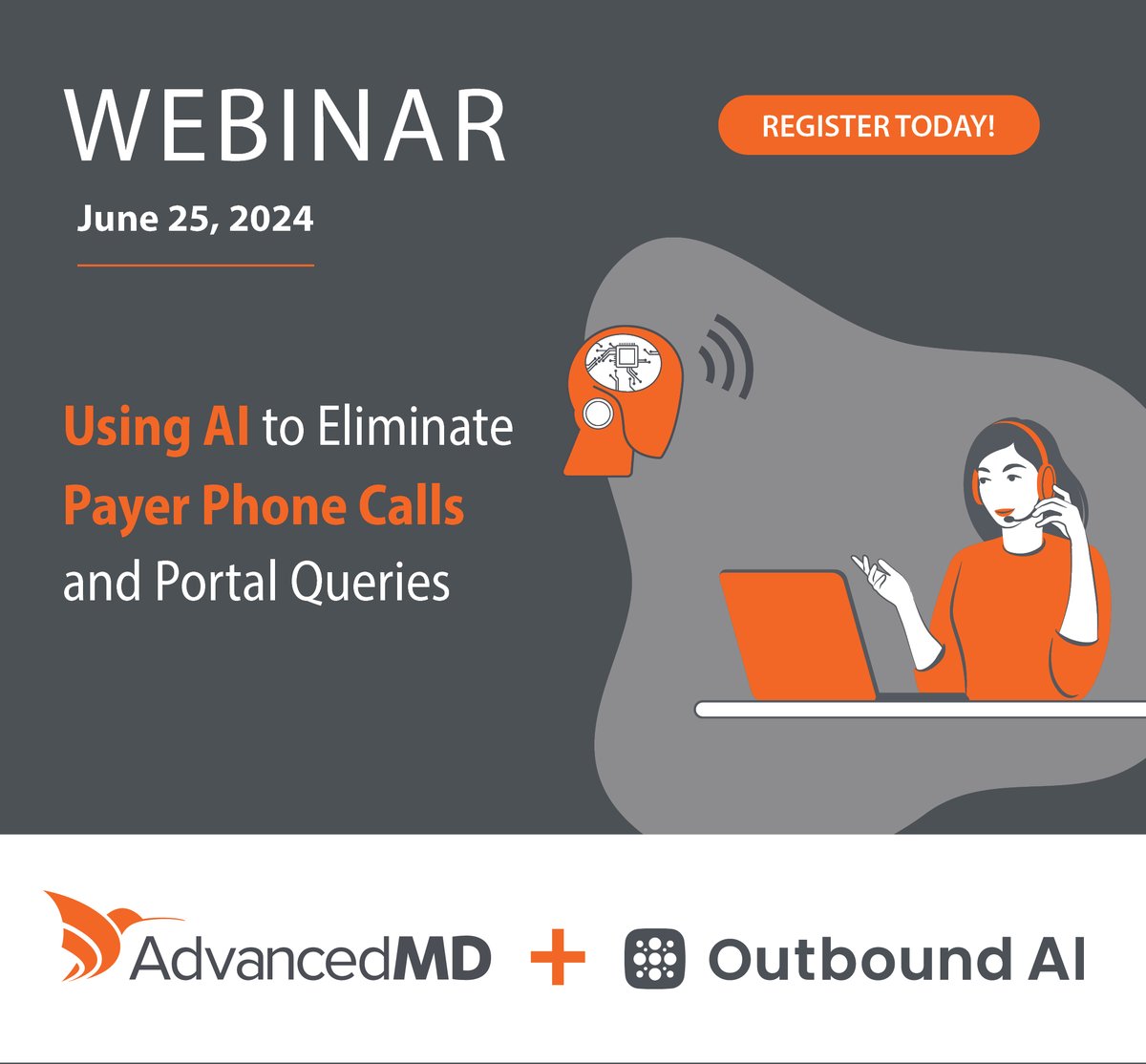 Outbound AI (@outboundai) on Twitter photo If your billing teams spend too much time calling payers and querying online portals, this webinar is for you! <a href="/OutboundAI/">Outbound AI</a> is collaborating with our newest connector partner, <a href="/AdvancedMD/">AdvancedMD</a>, to showcase how you can offload this work to #AI agents.
Register: lnkd.in/gZX5HRxX If your billing teams spend too much time calling payers and querying online portals, this webinar is for you! <a href="/OutboundAI/">Outbound AI</a> is collaborating with our newest connector partner, <a href="/AdvancedMD/">AdvancedMD</a>, to showcase how you can offload this work to #AI agents.
Register: lnkd.in/gZX5HRxX