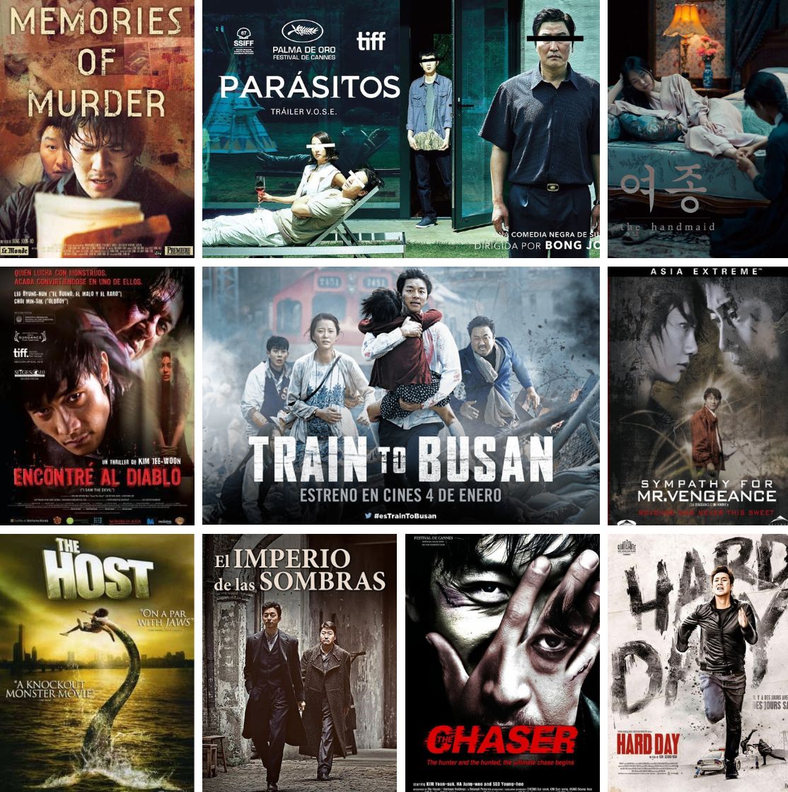 marggy69's tweet photo. El cine coreano se ha consolidado en la última década, como una fuerza poderosa en la industria cinematográfica global, destacando por la calidad, frescura y originalidad de sus producciones sumando la combinación de narrativas innovadoras, profundas exploraciones temáticas y una estética visual distintiva, lo cual le ha  permitido competir al más alto nivel, de la mano de directores como Bong Joon-ho, Park Chan-wook y Lee Chang-dong quienes han aportado sus visiones únicas y estilos inconfundibles.

"Parásitos" (2019), dirigida por Bong Joon-ho, hizo historia al convertirse en la primera película en idioma extranjero en ganar el Oscar a la Mejor Película. "Oldboy" (2003) dirigida por Park Chan-wook, es otro ejemplo icónico, conocido por su compleja narrativa y su impresionante cinematografía.

Aquí os dejo, junto a estas dos joyas, algunas de las películas coreanas que han sabido granjearse el favor tanto de crítica, como del público, alcanzando muchas de ellas, un alto reconocimiento internacional.