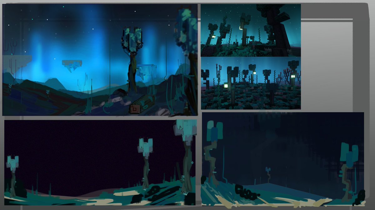 ArthurCandeland's tweet photo. A fan end update the SLUDGE and SCULK update, adds 2 new sculk and deep dark biomes to the end 3 new mobs (1 variant), a thread #conceptartist #digitalartist #minecraft https://t.co/pKt7Cjr98Z