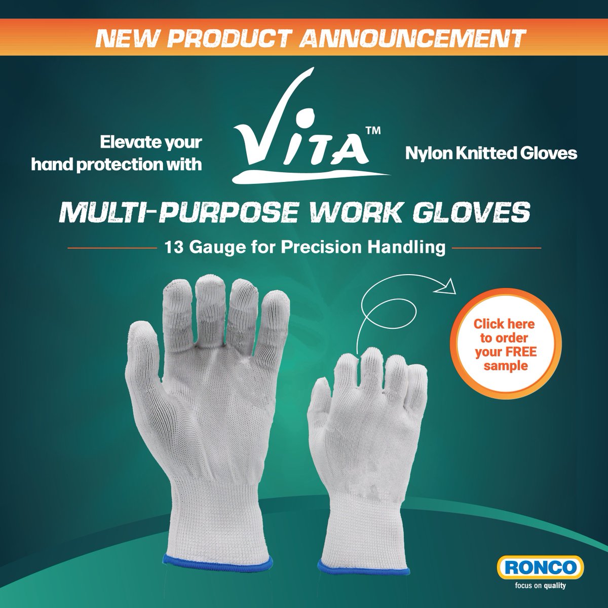 RoncoSafety's tweet photo. 🔹 Introducing Vita™ Nylon Knitted Gloves! 🔹
Your go-to choice for reliable protection in various work settings. Perfect for lighter tasks, these gloves ensure solid hand safety.

ORDER YOU FREE SAMPLE TODAY! --> https://t.co/6qbPvIl7OL https://t.co/VZJkWr8DXj