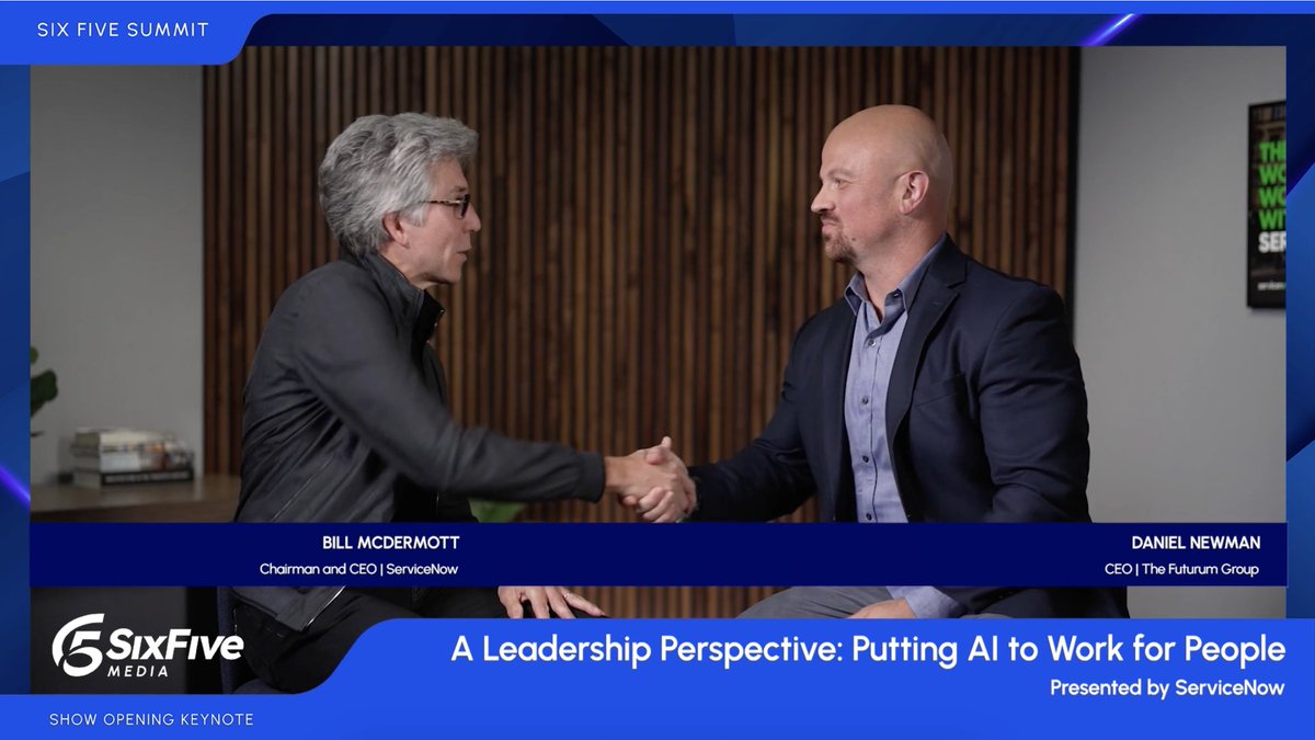 danielnewmanUV's tweet photo. Six Five Summit -> Day 1 vibes... Six Five Summit 🔥💪

Opening Keynote: @BillRMcDermott $NOW
Day Opener: @markmader $SMAR
Spotlight Session: Dave Dixon and Greg Matson @Solidigm
Spotlight Session: Anil Nanduri $INTC 

So much good content 👏 https://t.co/GLr2LYJMkQ
