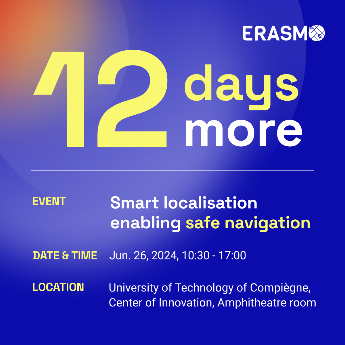 ERASMO_GNSS's tweet photo. The ERASMO live on-board unit demo is just a 12 days away!

Have you already registered? If not, do it now. It's simple, just click here👇.
https://t.co/DoEGZxhRvR

Secure your in person spot to witness the future of automated driving🧑‍💻🚗, powered by Europe!

#DrivingInnovation https://t.co/NJ1itiilS9