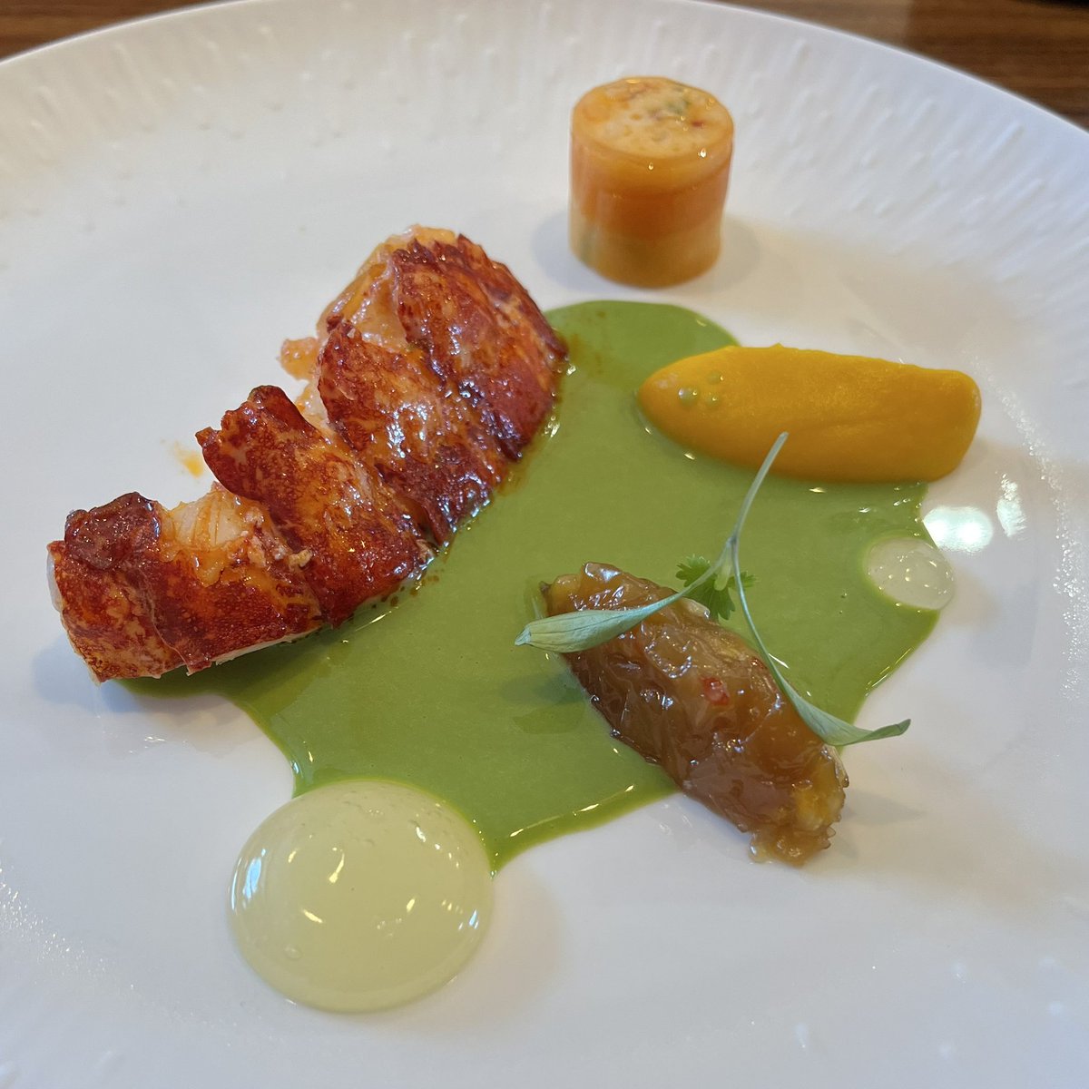 Lloyd Stevens (@mister_lloyd_29) on Twitter photo Roast Cornish Lobster, Citrus, Carrot, Mango and Thai Green Curry <a href="/crockers_tring/">Crockers Tring</a> <a href="/scottabmfc/">Scott Barnard</a> #foodie #lobster #tastingmenus #tring #hertsfoodie #hertfordshire #foodphotography #foodpics #foodlove #lovefood #hospitality #foodtravelchat #dininghertfordshire #crockerstring Roast Cornish Lobster, Citrus, Carrot, Mango and Thai Green Curry <a href="/crockers_tring/">Crockers Tring</a> <a href="/scottabmfc/">Scott Barnard</a> #foodie #lobster #tastingmenus #tring #hertsfoodie #hertfordshire #foodphotography #foodpics #foodlove #lovefood #hospitality #foodtravelchat #dininghertfordshire #crockerstring