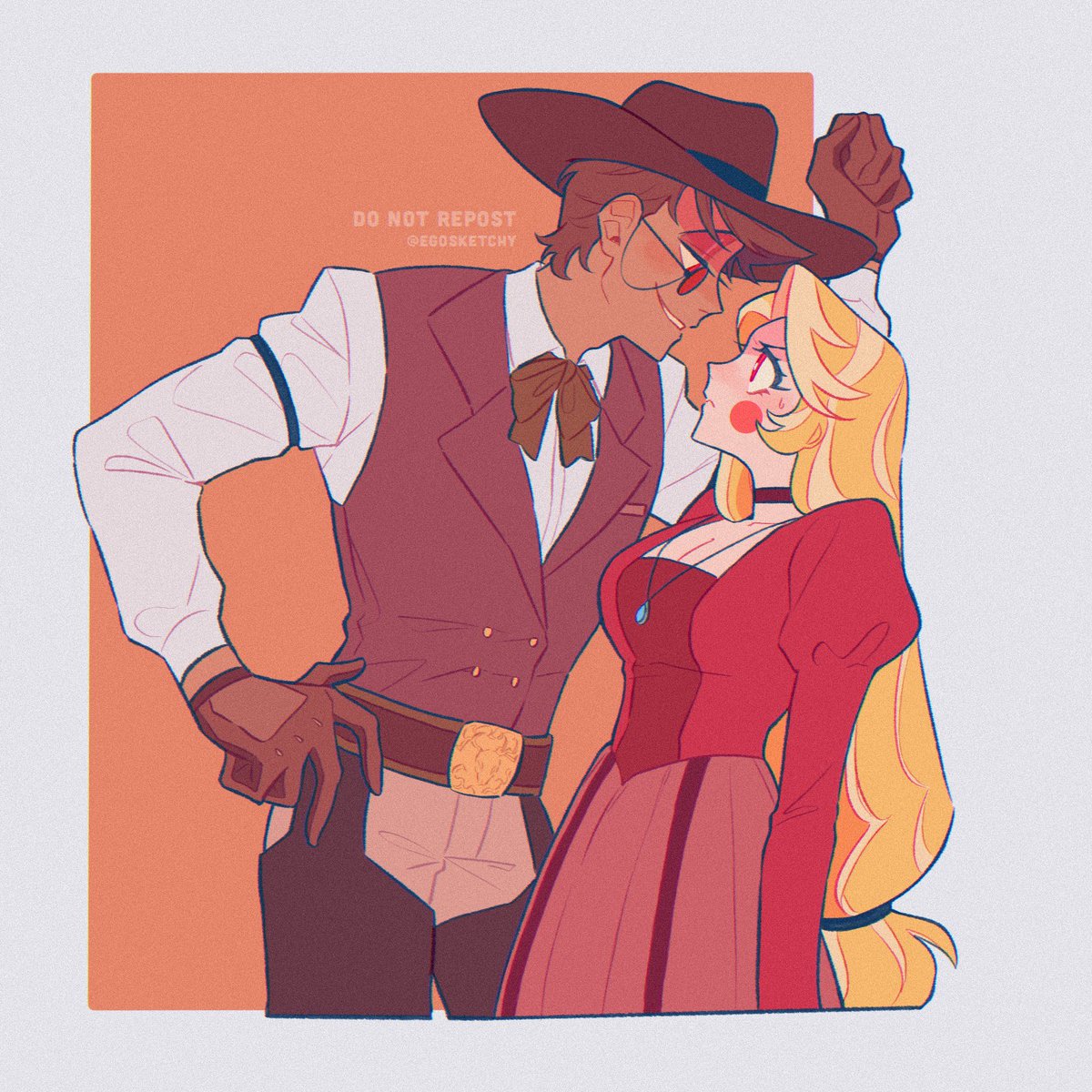egosketchy's tweet photo. how would you like to
ride home on a real cowboy
#charlastor #hellsmoke 
——————
au belongs to @NIHILISTDELUSIO! https://t.co/YD7Tb32vYE