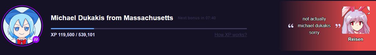 asteroooooo's tweet image. how do i change my username on the touhou gambling website